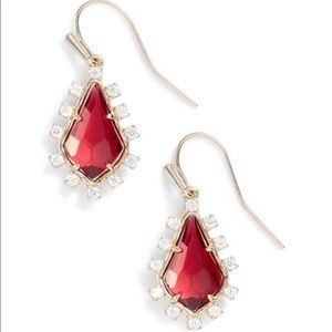 Kendra Scott red juniper earrings